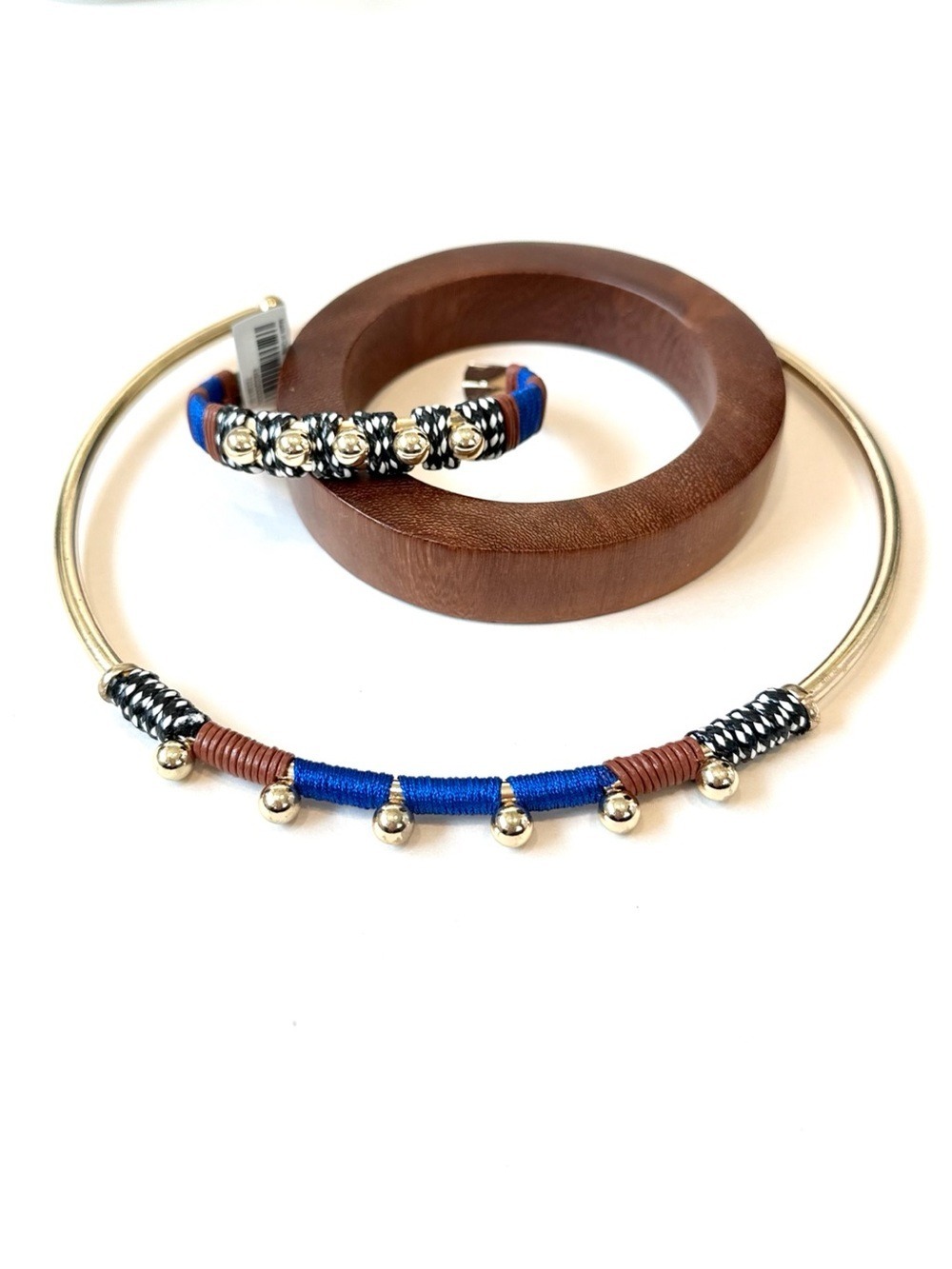 BANANA REPUBLIC Gold Tone Necklace Bracelet Set NWT